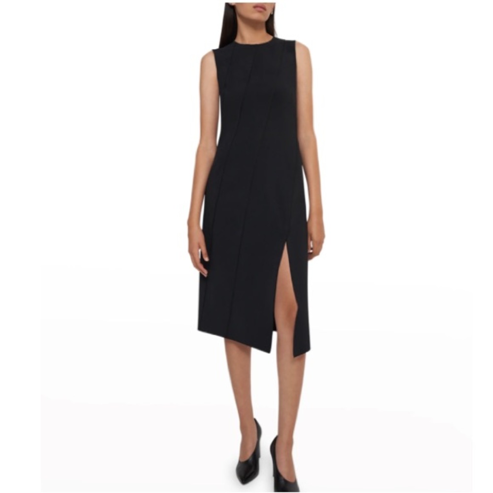 Theory Precision Ponte Bias-Seam Dress sz L